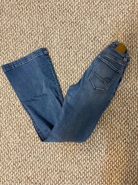 American Eagle Outfitters Women's Boot Cut Jeans - Mid Blue Wash